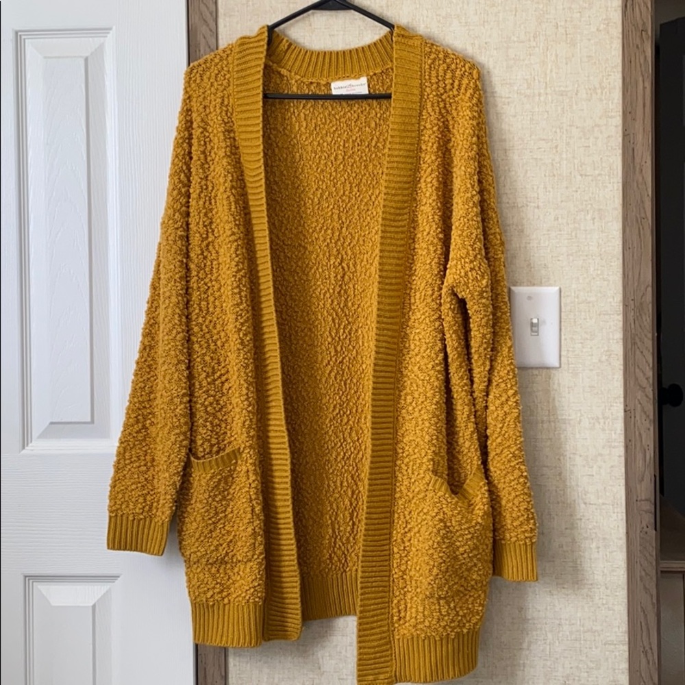 popcorn knit sweater